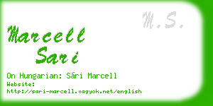 marcell sari business card