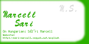 marcell sari business card